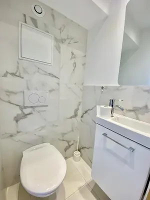 Salle de bains dans l'établissement Appartement proche mer SC MACH