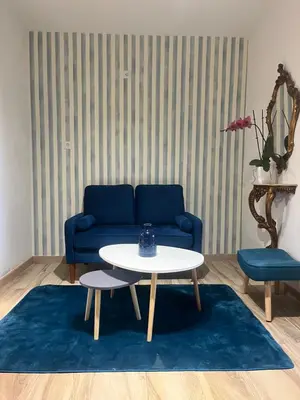 Coin salon dans l'établissement Villa Gabriel