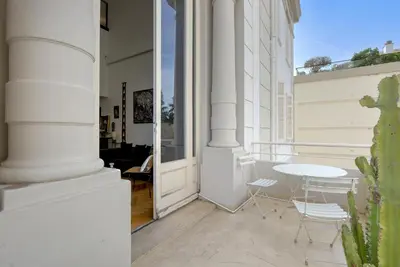 Balcon ou terrasse dans l'établissement Triplex Gallia Luxe Cannes