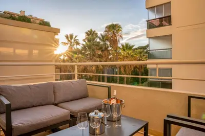Balcon ou terrasse dans l'établissement Triplex Gallia Luxe Cannes