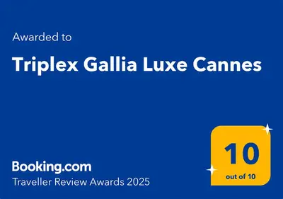 Certificat, récompense, panneau ou autre document affiché dans l'établissement Triplex Gallia Luxe Cannes