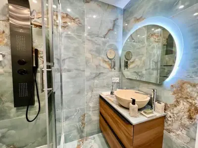 Salle de bains dans l'établissement Grande terrasse vue dégagée mer en Basse Californie