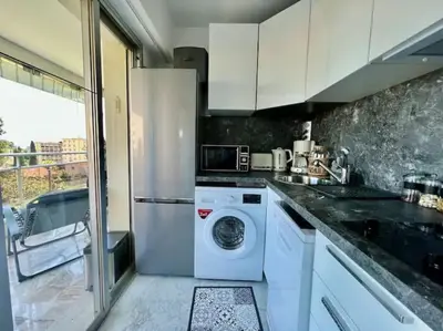 Cuisine ou kitchenette dans l'établissement Grande terrasse vue dégagée mer en Basse Californie