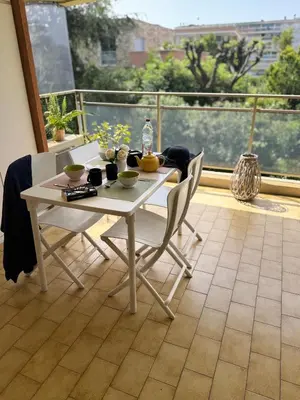 Balcon ou terrasse dans l'établissement Apt 