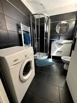 Salle de bains dans l'établissement Grand Studio Centre Cannes