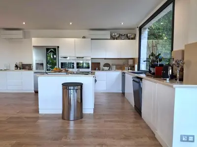 Cuisine ou kitchenette dans l'établissement Villa Caribbean