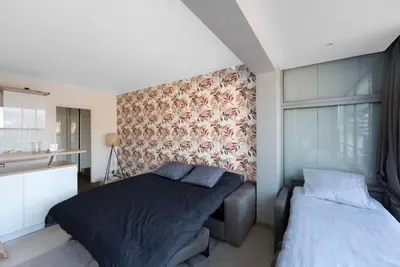 Un ou plusieurs lits dans un hébergement de l'établissement Le Grand Hôtel -Centre Croisette