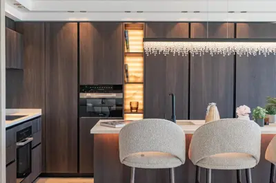 Cuisine ou kitchenette dans l'établissement 1973 - Luxurious waterfront apartment Croisette