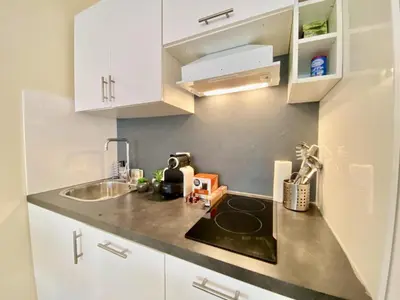 Cuisine ou kitchenette dans l'établissement Palais Royal Croisette GIA5407