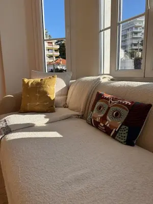 Un ou plusieurs lits dans un hébergement de l'établissement Superbe appartement Art Déco avec roof top