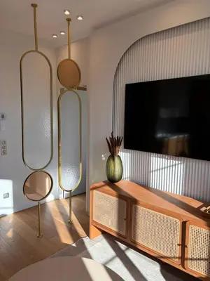 Télévision ou salle de divertissement dans l'établissement Superbe appartement Art Déco avec roof top
