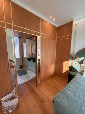 Un ou plusieurs lits dans un hébergement de l'établissement Superbe appartement Art Déco avec roof top
