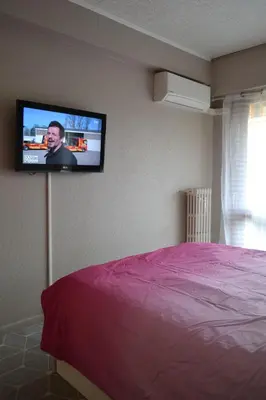 Télévision ou salle de divertissement dans l'établissement Cannes La Baronne