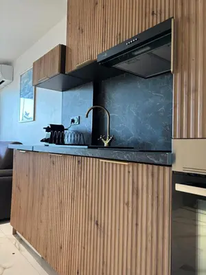 Cuisine ou kitchenette dans l'établissement Studio Design mer