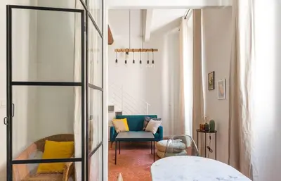 Un ou plusieurs lits dans un hébergement de l'établissement Appartement authentique au centre d'Antibes