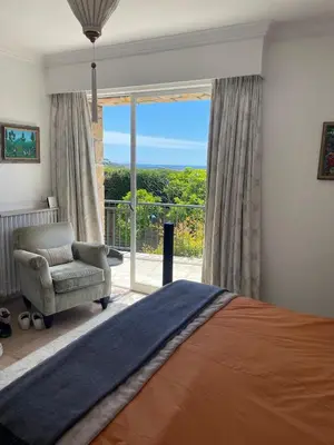 Un ou plusieurs lits dans un hébergement de l'établissement Architect's house 100m2 sea view, terraces 35m2