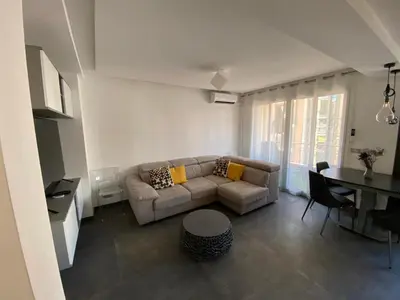Coin salon dans l'établissement Appartement MIRAMAR 5 couchages