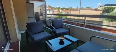 Balcon ou terrasse dans l'établissement studio proche gare et ville