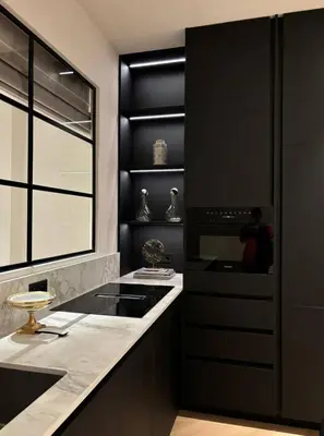 Cuisine ou kitchenette dans l'établissement Cannes 1 bedroom apartment - M1