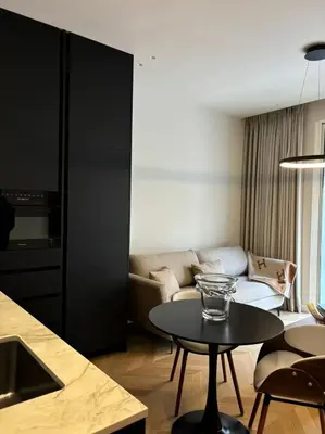 Coin salon dans l'établissement Cannes 1 bedroom apartment - M1