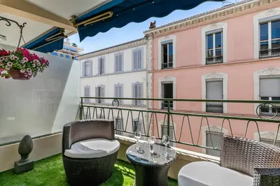 Balcon ou terrasse dans l'établissement Luxury Studio YourHostHelper