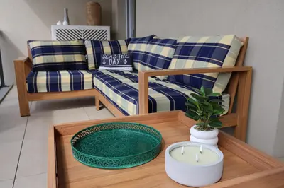 Coin salon dans l'établissement Appartement Alchimy