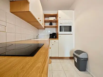 Cuisine ou kitchenette dans l'établissement Viva Riviera 6 Rue Commandant André