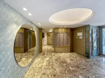 Plan de l'établissement Beachfront 2-bedroom apartment with balcony