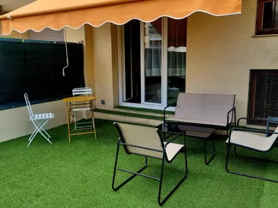 Terrasse ou espace extérieur de l'établissement Studio with a 20sqm terrace 10min from la Croisette
