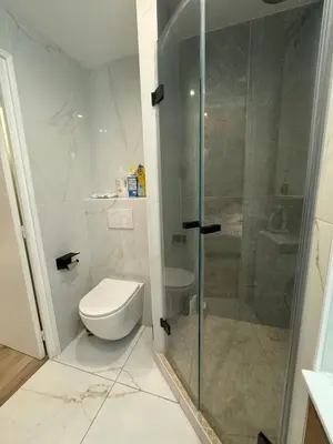 Salle de bains dans l'établissement Appartement rempart d'Antibes