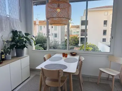 Balcon ou terrasse dans l'établissement Bright one bedroom apartment in the center of Cannes13 minutes walk to the Palais des Festivals - 2290