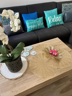 Coin salon dans l'établissement Casa Blue Azur - Juan Les Pins