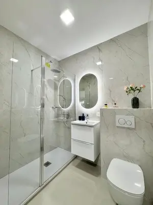 Salle de bains dans l'établissement Le studio Prestige et Chic