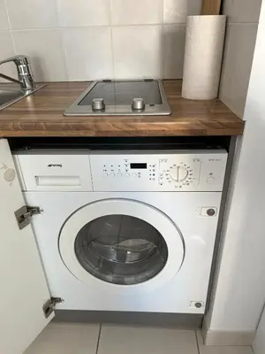Cuisine ou kitchenette dans l'établissement Studio centre Cannes, piscine, climatisation