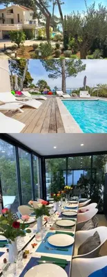 Piscine de l'établissement Cap Antibes Villa ou située à proximité
