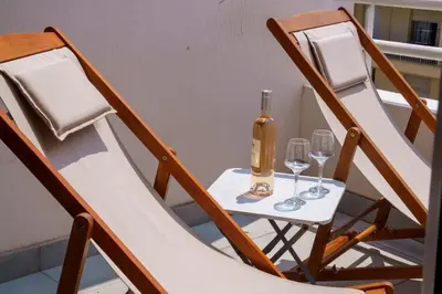 Boissons dans l'établissement Évasion Pointe Croisette, vue mer, plage à une minute