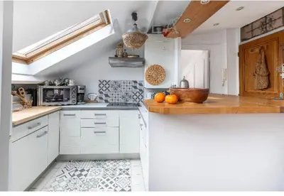 Cuisine ou kitchenette dans l'établissement Absea Antibes centre ville