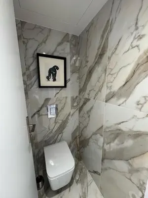 Salle de bains dans l'établissement vue mer
