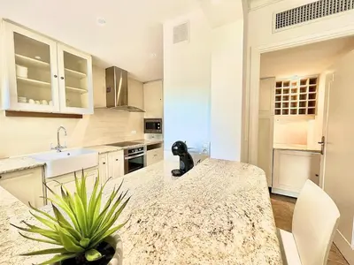 Cuisine ou kitchenette dans l'établissement Luxurious 2-bedroom Pointe Croisette, Sea view, private parking