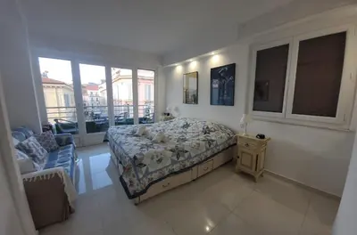 Un ou plusieurs lits dans un hébergement de l'établissement Center Cannes Hippocampe
