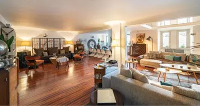 Coin salon dans l'établissement Centre cannes Galia 210 m2