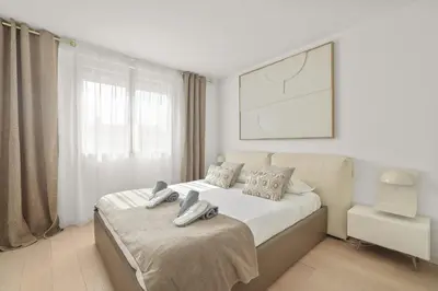 Un ou plusieurs lits dans un hébergement de l'établissement REF 1493 - Cannes -City Center Banane District