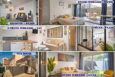 Plan de l'établissement VCA House -5 appartements - 15Min Mer- Wifi-Clim