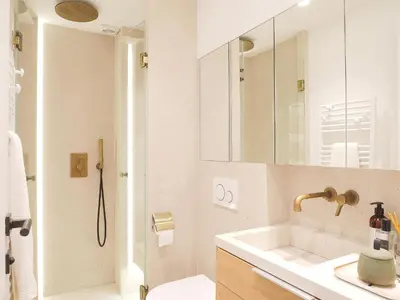 Salle de bains dans l'établissement Beautiful apartment with panoramic sea view