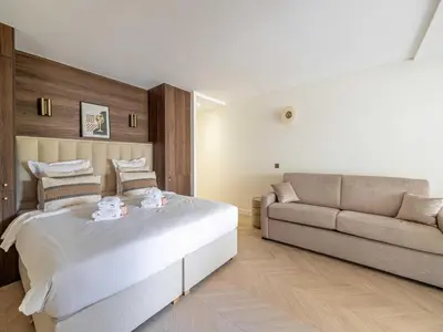 Coin salon dans l'établissement Elegant apartment - AC-4P - Cannes