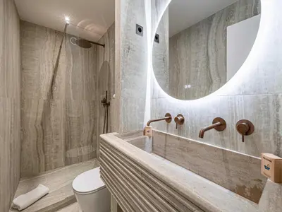 Salle de bains dans l'établissement Elegant apartment - AC-4P - Cannes
