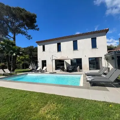 Villa Les Jasmins - Le Cannet-Vallauris - Modern with AC
