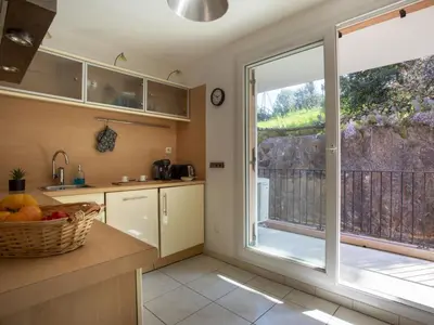 Cuisine ou kitchenette dans l'établissement Apartment Vaugrenier Présidence by Interhome