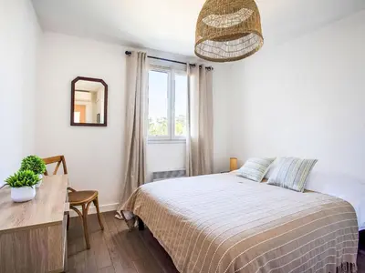 Un ou plusieurs lits dans un hébergement de l'établissement Apartment Vaugrenier Présidence by Interhome