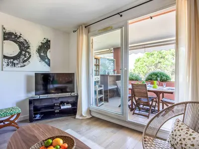Coin salon dans l'établissement Apartment Vaugrenier Présidence by Interhome